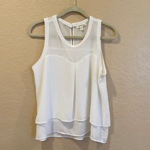 Sweetheart Mesh Tier Tank